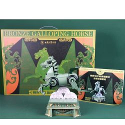 GANSU PROVINCIAL MUSEUM 06001 BỘ BA CHIỀU NGỰA PHI NƯỚC ĐẠI BẰNG ĐỒNG bộ đồ chơi xếp lắp ráp ghép mô hình Arts & Crafts 887 khối