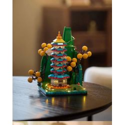 NATIONAL LIBRARY B0282 0282 THƯ VIỆN QUỐC GIA VĂN XƯƠNG TĂNG HUY THÁP HỘP ĐỰNG BÚT bộ đồ chơi xếp lắp ráp ghép mô hình Architecture Công Trình Kiến Trúc 530 khối