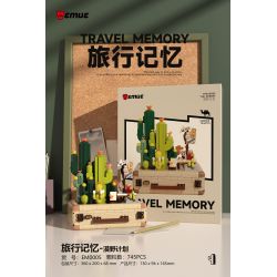 EMUE EM0005 0005 KÝ ỨC DU LỊCH DỰ ÁN SA MẠC bộ đồ chơi xếp lắp ráp ghép mô hình Arts & Crafts TRAVEL MEMORY TRAVERSE THE DESERT 745 khối