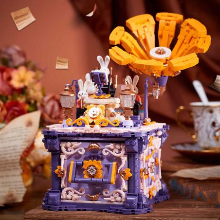 EMUE EM0001 0001 PHÁP SƯ GIAO HƯỞNG ẢO TƯỞNG VỀ GIỌNG NÓI bộ đồ chơi xếp lắp ráp ghép mô hình Arts & Crafts MUSICAL TRACES ECHO ILLUSION 1617 khối