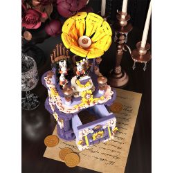 EMUE EM0001 0001 PHÁP SƯ GIAO HƯỞNG ẢO TƯỞNG VỀ GIỌNG NÓI bộ đồ chơi xếp lắp ráp ghép mô hình Arts & Crafts MUSICAL TRACES ECHO ILLUSION 1617 khối