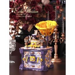 EMUE EM0001 0001 PHÁP SƯ GIAO HƯỞNG ẢO TƯỞNG VỀ GIỌNG NÓI bộ đồ chơi xếp lắp ráp ghép mô hình Arts & Crafts MUSICAL TRACES ECHO ILLUSION 1617 khối