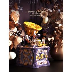 EMUE EM0001 0001 PHÁP SƯ GIAO HƯỞNG ẢO TƯỞNG VỀ GIỌNG NÓI bộ đồ chơi xếp lắp ráp ghép mô hình Arts & Crafts MUSICAL TRACES ECHO ILLUSION 1617 khối