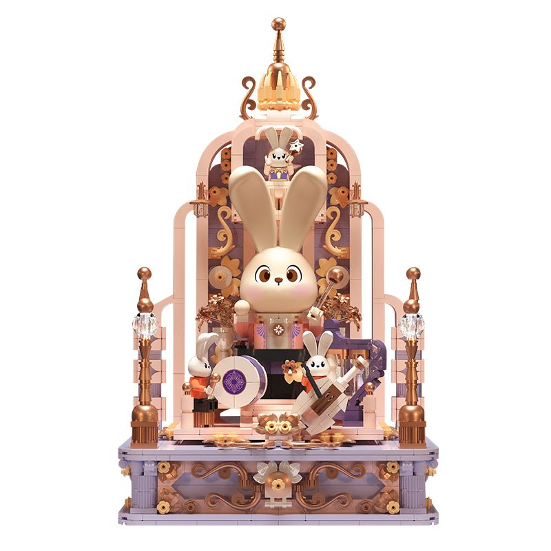 EMUE EM0002 0002 PHÁP SƯ GIAO HƯỞNG CUNG ĐIỆN bộ đồ chơi xếp lắp ráp ghép mô hình Arts & Crafts MUSICAL TRACES MUSIC HALL 1547 khối