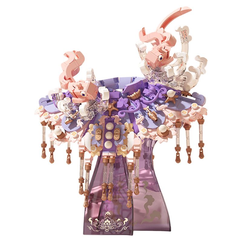 EMUE EM0007 0007 XIAN LUO SONG RUO NARCISSUS PHONG CÁCH DÂN TỘC YUNJIAN ART bộ đồ chơi xếp lắp ráp ghép mô hình Arts & Crafts CHINA TREND 776 khối