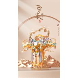 EMUE EM0008 0008 BÀI HÁT LUO BẤT TỬ NGHỆ THUẬT HAOYUEXIAN GUOFENGYUNJIAN bộ đồ chơi xếp lắp ráp ghép mô hình Arts & Crafts CHINA TREND 619 khối