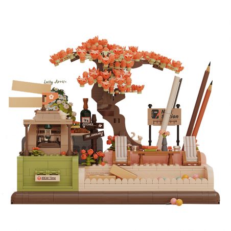 EMUE EM0006 0006 CHÚC XUÂN VUI VẺ VĂN PHÒNG NHẸ NHÀNG bộ đồ chơi xếp lắp ráp ghép mô hình Arts & Crafts LUCKY ARRIVE