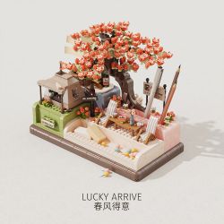 EMUE EM0006 0006 CHÚC XUÂN VUI VẺ VĂN PHÒNG NHẸ NHÀNG bộ đồ chơi xếp lắp ráp ghép mô hình Arts & Crafts LUCKY ARRIVE