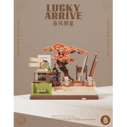 EMUE EM0006 0006 CHÚC XUÂN VUI VẺ VĂN PHÒNG NHẸ NHÀNG bộ đồ chơi xếp lắp ráp ghép mô hình Arts & Crafts LUCKY ARRIVE