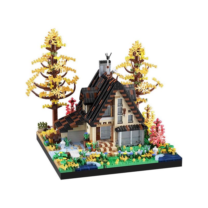 LHCX 661 NHÀ GỖ bộ đồ chơi xếp lắp ráp ghép mô hình Creator FOREST CABIN Sáng Tạo 2635 khối