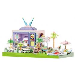 THE STAR OF THE STRIKE 9936-1 NHÀ TRUYỀN HÌNH TUYỆT VỜI bộ đồ chơi xếp lắp ráp ghép mô hình Creator Sáng Tạo 2100 khối