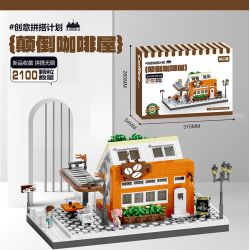 THE STAR OF THE STRIKE 9936-3 QUÁN CÀ PHÊ LỘN NGƯỢC bộ đồ chơi xếp lắp ráp ghép mô hình Creator Sáng Tạo 2100 khối