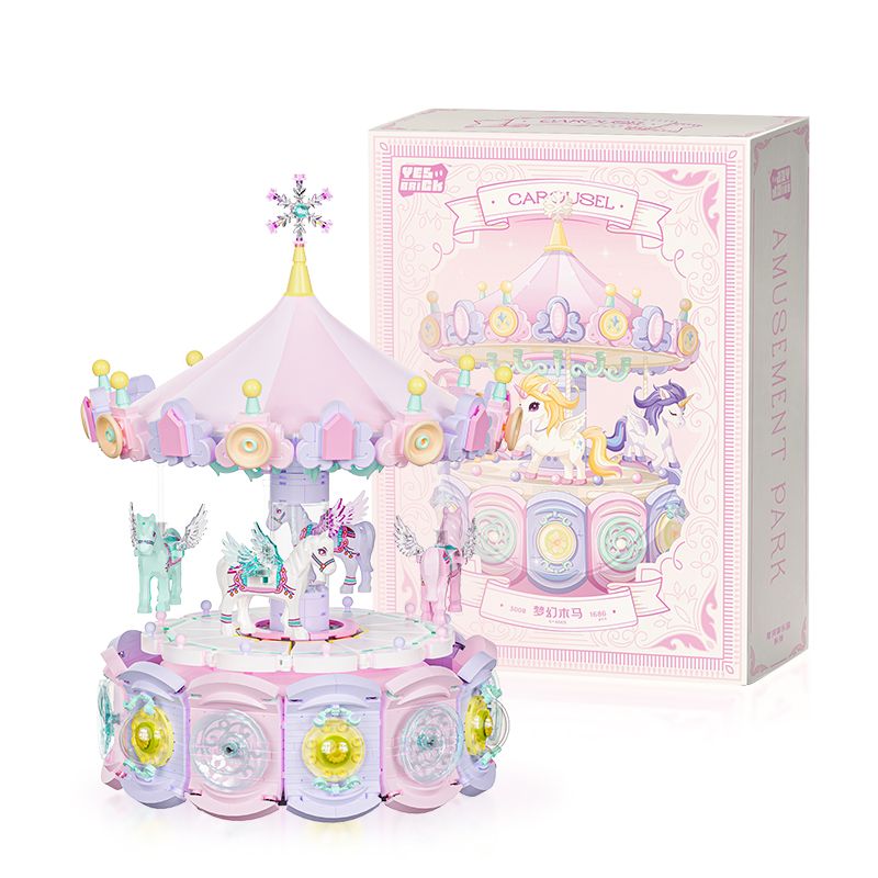 WEILE CREATION 3008 CÔNG VIÊN GIẢI TRÍ GALAXY HỘP NHẠC TROJAN TƯỞNG bộ đồ chơi xếp lắp ráp ghép mô hình 1686 khối