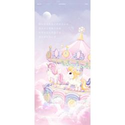 WEILE CREATION 3008 CÔNG VIÊN GIẢI TRÍ GALAXY HỘP NHẠC TROJAN TƯỞNG bộ đồ chơi xếp lắp ráp ghép mô hình 1686 khối