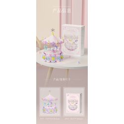 WEILE CREATION 3008 CÔNG VIÊN GIẢI TRÍ GALAXY HỘP NHẠC TROJAN TƯỞNG bộ đồ chơi xếp lắp ráp ghép mô hình 1686 khối