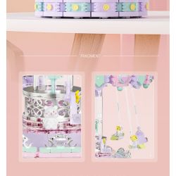 WEILE CREATION 3009 CÔNG VIÊN GIẢI TRÍ GALAXY HỘP NHẠC GHẾ BAY TƯỞNG TƯỢNG bộ đồ chơi xếp lắp ráp ghép mô hình 1688 khối