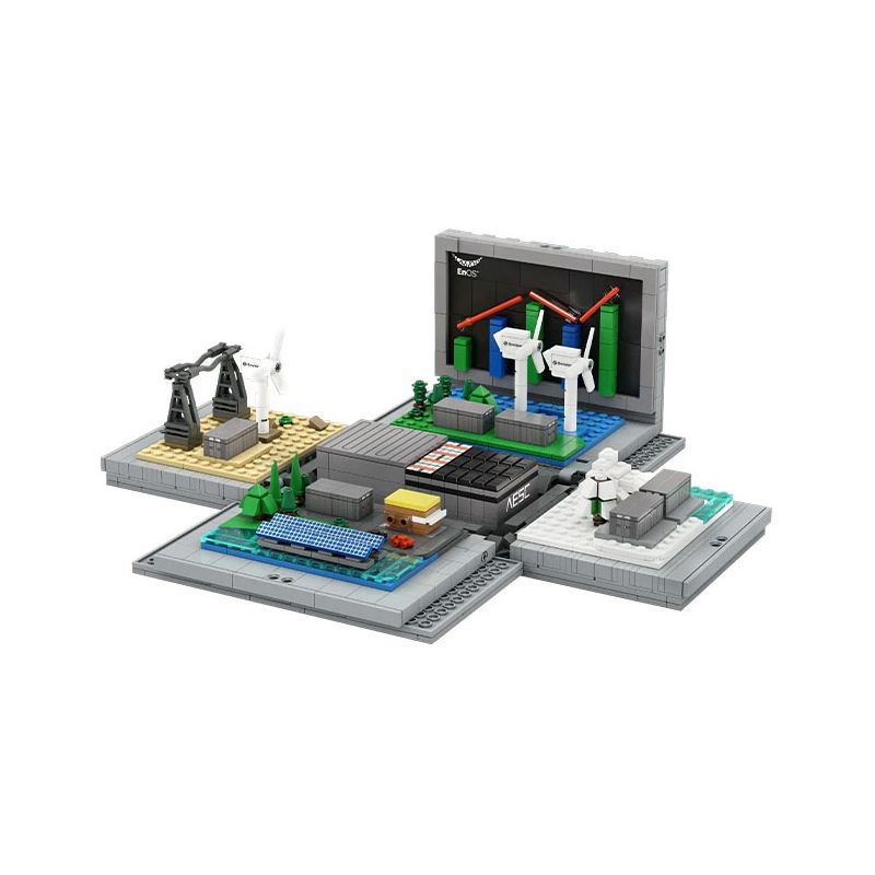 PANTASY 11027 HÌNH DUNG HỆ THỐNG LƯU TRỮ NĂNG LƯỢNG THÔNG MINH bộ đồ chơi xếp lắp ráp ghép mô hình Creator ENVISION Sáng Tạo 1300 khối