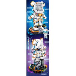 INBRIXX 881302 GẤU BÔNG KHÔNG GIAN QUÁ TẢI bộ đồ chơi xếp lắp ráp ghép mô hình TEDDY OVERLOADS THE SPACE BEAR 1343 khối