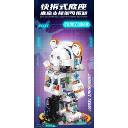 INBRIXX 881302 GẤU BÔNG KHÔNG GIAN QUÁ TẢI bộ đồ chơi xếp lắp ráp ghép mô hình TEDDY OVERLOADS THE SPACE BEAR 1343 khối