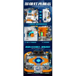 INBRIXX 881302 GẤU BÔNG KHÔNG GIAN QUÁ TẢI bộ đồ chơi xếp lắp ráp ghép mô hình TEDDY OVERLOADS THE SPACE BEAR 1343 khối