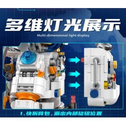 INBRIXX 881302 GẤU BÔNG KHÔNG GIAN QUÁ TẢI bộ đồ chơi xếp lắp ráp ghép mô hình TEDDY OVERLOADS THE SPACE BEAR 1343 khối