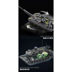 12GO 96001 XE TĂNG PANTHER KF51 bộ đồ chơi xếp lắp ráp ghép mô hình Military Army KF51 PATNTHER Quân Sự Bộ Đội 2235 khối
