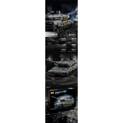 12GO 96001 XE TĂNG PANTHER KF51 bộ đồ chơi xếp lắp ráp ghép mô hình Military Army KF51 PATNTHER Quân Sự Bộ Đội 2235 khối