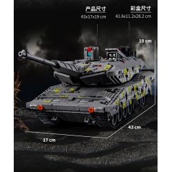 12GO 96001 XE TĂNG PANTHER KF51 bộ đồ chơi xếp lắp ráp ghép mô hình Military Army KF51 PATNTHER Quân Sự Bộ Đội 2235 khối