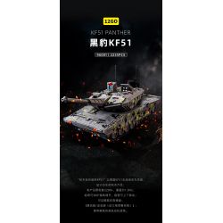 12GO 96001 XE TĂNG PANTHER KF51 bộ đồ chơi xếp lắp ráp ghép mô hình Military Army KF51 PATNTHER Quân Sự Bộ Đội 2235 khối