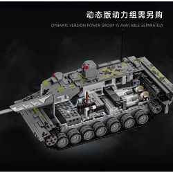 12GO 96001 XE TĂNG PANTHER KF51 bộ đồ chơi xếp lắp ráp ghép mô hình Military Army KF51 PATNTHER Quân Sự Bộ Đội 2235 khối