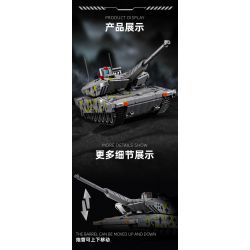 12GO 96001 XE TĂNG PANTHER KF51 bộ đồ chơi xếp lắp ráp ghép mô hình Military Army KF51 PATNTHER Quân Sự Bộ Đội 2235 khối