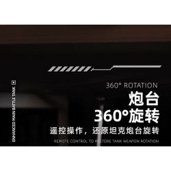 12GO 96002 XE TĂNG CHIẾN ĐẤU CHỦ LỰC EMBT bộ đồ chơi xếp lắp ráp ghép mô hình Military Army ENHANCED MAIN BATTLE TANK Quân Sự Bộ Đội 2252 khối