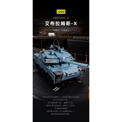 12GO 96005 ABRAMS bộ đồ chơi xếp lắp ráp ghép mô hình Military Army ABRAMS-X Quân Sự Bộ Đội 2116 khối