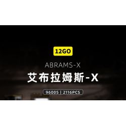 12GO 96005 ABRAMS bộ đồ chơi xếp lắp ráp ghép mô hình Military Army ABRAMS-X Quân Sự Bộ Đội 2116 khối