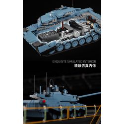 12GO 96005 ABRAMS bộ đồ chơi xếp lắp ráp ghép mô hình Military Army ABRAMS-X Quân Sự Bộ Đội 2116 khối