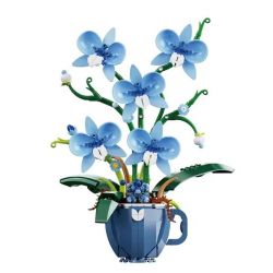 DK 3004 3005 PHONG LAN bộ đồ chơi xếp lắp ráp ghép mô hình Creator BLUE COFFEE CUP ORCHID Sáng Tạo 567 khối