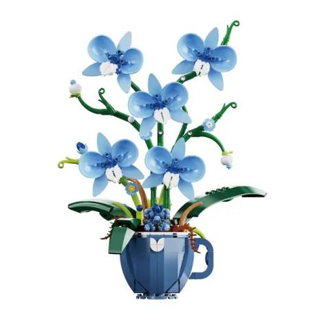 DK 3004 3005 PHONG LAN bộ đồ chơi xếp lắp ráp ghép mô hình Creator BLUE COFFEE CUP ORCHID Sáng Tạo 567 khối