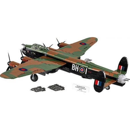 COBI 5759 5758 MÁY BAY NÉM BOM CHIẾN LƯỢC AVRO LANCASTER MK.III tỷ lệ 1:48 bộ đồ chơi xếp lắp ráp ghép mô hình Military Army AVRO LANCASTER B. III Quân Sự Bộ Đội 1595 khối
