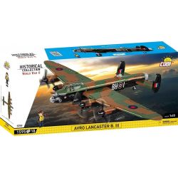 COBI 5759 5758 MÁY BAY NÉM BOM CHIẾN LƯỢC AVRO LANCASTER MK.III tỷ lệ 1:48 bộ đồ chơi xếp lắp ráp ghép mô hình Military Army AVRO LANCASTER B. III Quân Sự Bộ Đội 1595 khối