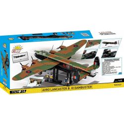 COBI 5759 5758 MÁY BAY NÉM BOM CHIẾN LƯỢC AVRO LANCASTER MK.III tỷ lệ 1:48 bộ đồ chơi xếp lắp ráp ghép mô hình Military Army AVRO LANCASTER B. III Quân Sự Bộ Đội 1595 khối