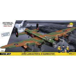 COBI 5759 5758 MÁY BAY NÉM BOM CHIẾN LƯỢC AVRO LANCASTER MK.III tỷ lệ 1:48 bộ đồ chơi xếp lắp ráp ghép mô hình Military Army AVRO LANCASTER B. III Quân Sự Bộ Đội 1595 khối