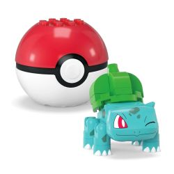MEGA BLOKS JCR82 POKÉMON BULBASAUR VÀ MEOWTH bộ đồ chơi xếp lắp ráp ghép mô hình Movie & Game POKÉMON BULBASAUR & MEOWTH Phim Và Trò Chơi 60 khối