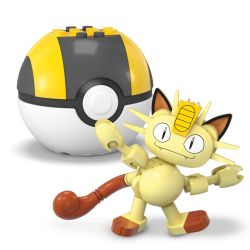 MEGA BLOKS JCR82 POKÉMON BULBASAUR VÀ MEOWTH bộ đồ chơi xếp lắp ráp ghép mô hình Movie & Game POKÉMON BULBASAUR & MEOWTH Phim Và Trò Chơi 60 khối