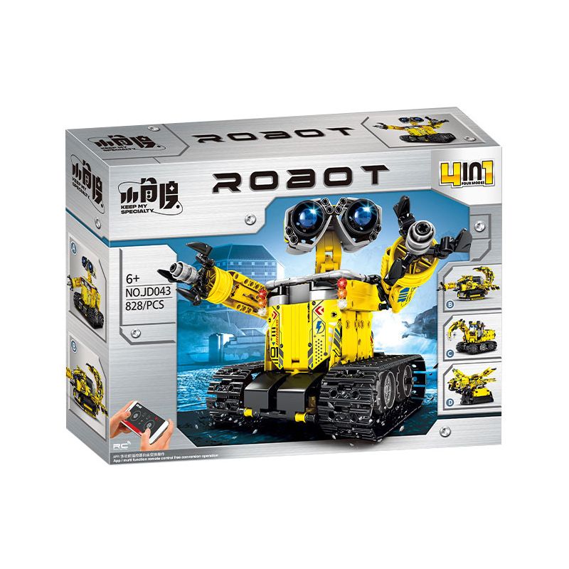 SMALL ANGLE JD043 ROBOT LẬP TRÌNH WALL-E bộ đồ chơi xếp lắp ráp ghép mô hình Technic Kỹ Thuật Công Nghệ Cao Mô Hình Phương Tiện 659 khối