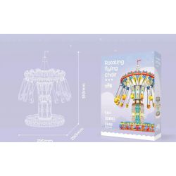 SMALL ANGLE JD041 GHẾ BAY XOAY bộ đồ chơi xếp lắp ráp ghép mô hình Creator ROTATING FLYING CHAIR Sáng Tạo 2848 khối