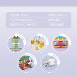 SMALL ANGLE JD041 GHẾ BAY XOAY bộ đồ chơi xếp lắp ráp ghép mô hình Creator ROTATING FLYING CHAIR Sáng Tạo 2848 khối