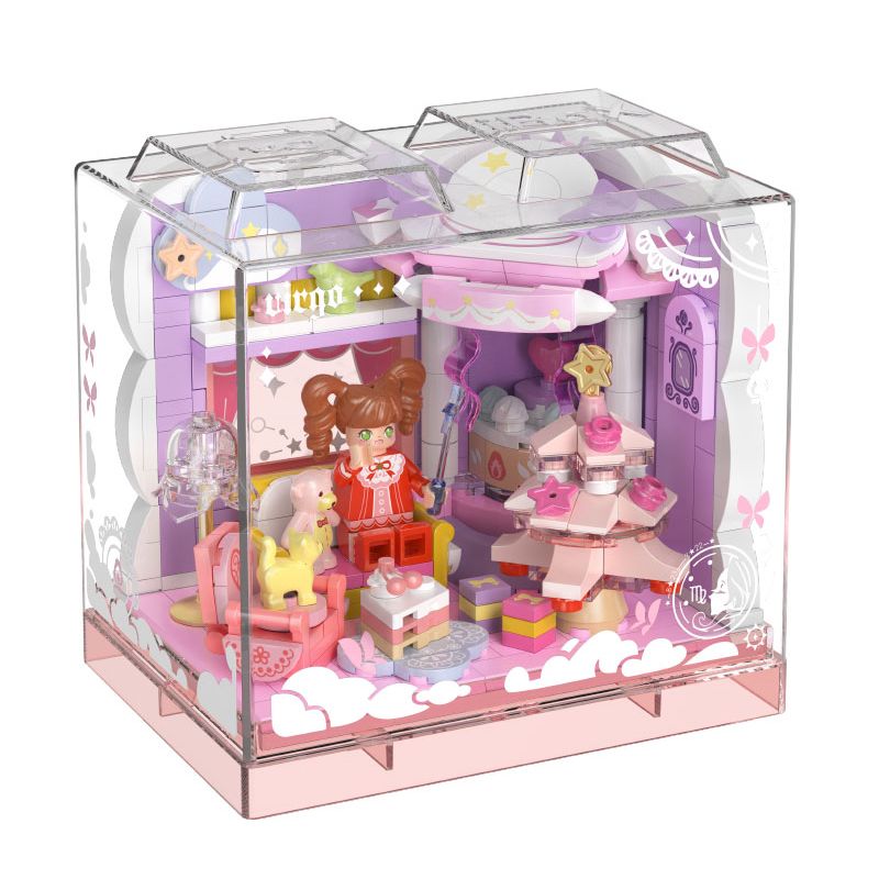 IBLOCK IB2001-7 2001-7 HỘP SAO THẾ GIỚI KHÁC XỬ NỮ bộ đồ chơi xếp lắp ráp ghép mô hình CYBER GALAXY VIRGO