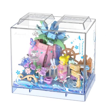 IBLOCK IB2001-9 2001-9 HỘP SAO THẾ GIỚI KHÁC BẢO BÌNH bộ đồ chơi xếp lắp ráp ghép mô hình CYBER GALAXY AQUARIUS