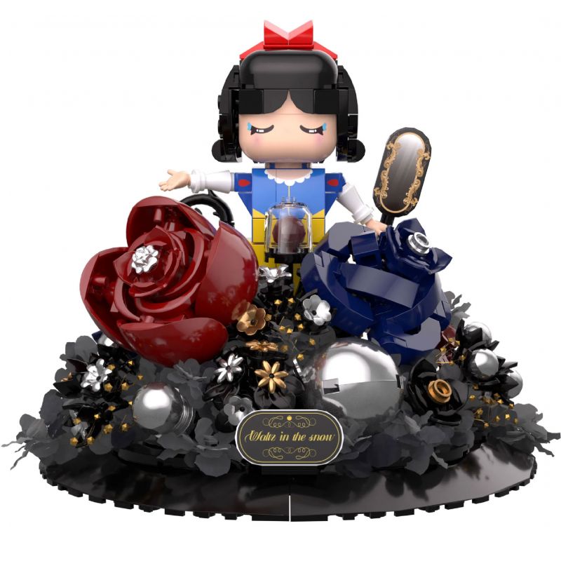 IAMBRICK 30501 NGÔN NGỮ HOA BÍ MẬT ĐIỆU NHẢY TRONG TUYẾT bộ đồ chơi xếp lắp ráp ghép mô hình Arts & Crafts THE LANGUAGE OF SECRET FLOWER