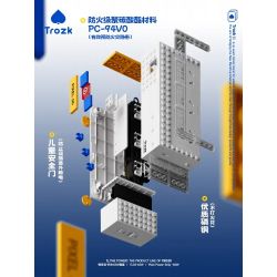 TROZK TL02 Ổ CẮM 65W bộ đồ chơi xếp lắp ráp ghép mô hình Gear PIXEL 65 Đồ Lắp Ghép 24 khối